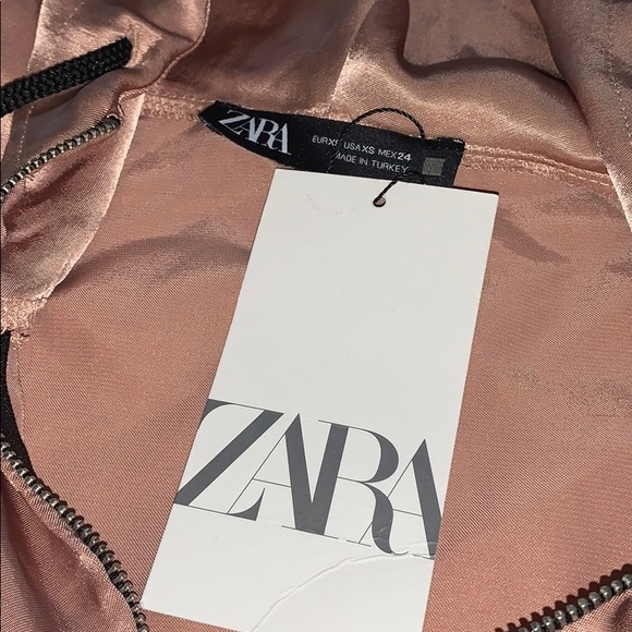 NWT Zara Satin Pocket Half Zip Jacket/Hoodie - Picture 13 of 16